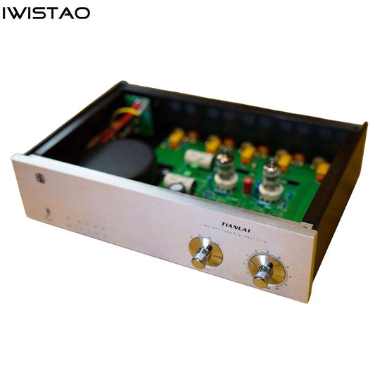 IWISTAO Tube Preamplifier GE5670 Matisse Circuit Upgrade Version Aluminum Chassis Scale Volume Knob HIFI  Audio
