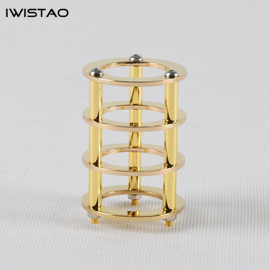 IWISTAO 1pc Tube Shield 24K Gold-plated Copper for Tubes EL84 6P14 DIY  Tube Amplifier