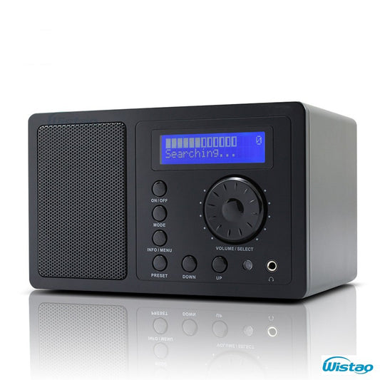 DAB+FM デジタル ラジオ 2W RMS Bluetooth スピーカー スヌーズ &amp; 目覚まし時計 LCD ディスプレイ デスクトップ ホーム ラジオ