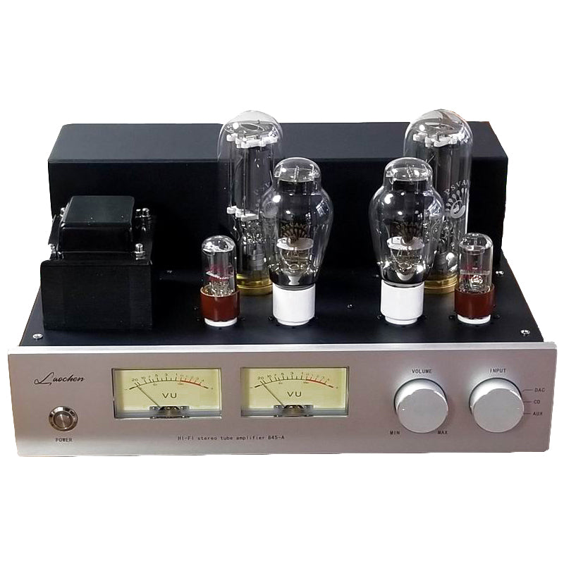 2x25W 845 Vacuum Tube Amplifier 300B Drive 845 Single-end Class A 6SN7  Preamp Scaffolding