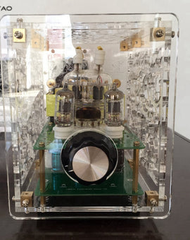 IWISTAO 2x3W Mini Single-ended Tube Amplifier 6J1 Preamp FU32 Amplified Acrylic Casing kit DIY
