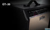 30W デジタル アコースティック ギター アンプ アンプ スピーカー 6.5 インチ 3 バンド エフェクト & 2 シミュレーション エフェクト イヤホン 入力 ブラック