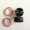 IWISTAO Solid Potentiometer Knob Whole Aluminum HIFI Amp Volume OD40mm H18mm Anodizing Black DIY