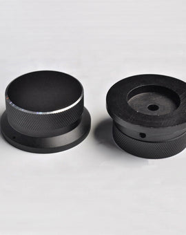IWISTAO 솔리드 전위차계 손잡이 밀짚 모자 전체 알루미늄 HIFI 증폭기 OD50 H24 ID 6mm 화이트/블랙