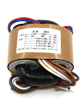 IWISTAO R Type Transformer 35W Input 0-115V-230V Dual 220V 6.3V Tube Amp Preamp