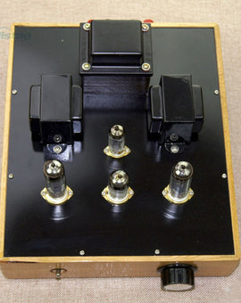 IWISTAO Single-ended Tube Amplifier 2X3.5W Class A 6N1 Drive 6P14 Wood Casing Scaffolding Soldering