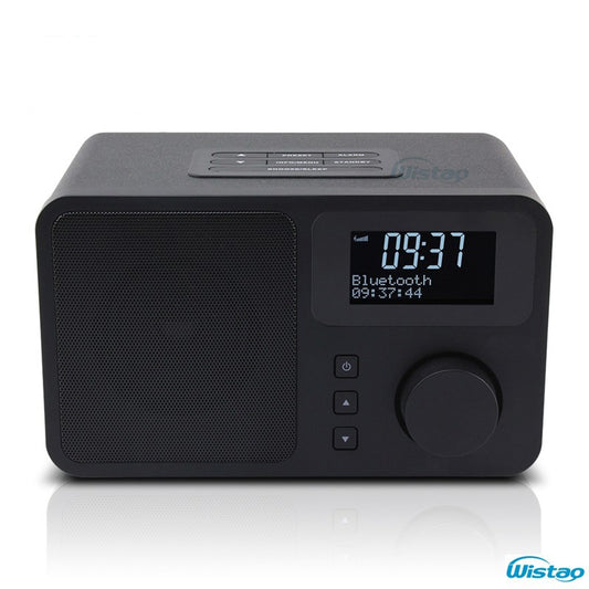 DAB+FM デジタル ラジオ Bluetooth スピーカー スヌーズ &amp; 目覚まし時計 LCD ディスプレイ 3W RMS