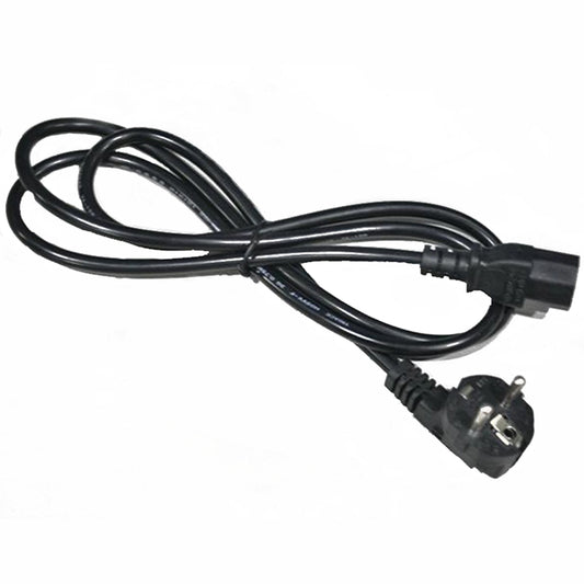 AC Power Cord EU Power Adapter Cable with 2 Prong Female Power Plug Black 1.5m for Amplifier DIY