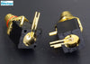 Extra-thick RCA Jack  24K Brass Gold-plated Inserted PCB Thickness 4mm Superior Performance 1 Pair HIFI Audio