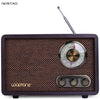 FM/AM Dual Band Radio Antique Wood Vintage Classical Retro Home Desktop Radio Bluetooth Speaker