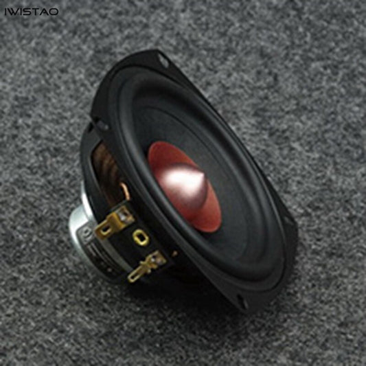 IWISTAO HIFI Full Range Speaker Unit 4 inch NdFeB Magnetic 25W 4/8 ohm 78Hz-19.8Khz 88.5±dB