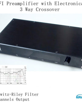 HIFI Preamplifier Electronical 3 Way Crossover Linkwitz-Riley Filter Crossover-point 310HZ/3.1KHz