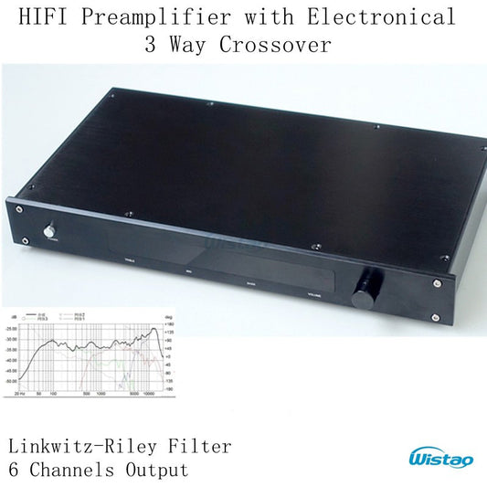 HIFI プリアンプ電子 3 ウェイ クロスオーバー Linkwitz-Riley フィルター クロスオーバー ポイント 310HZ/3.1KHz