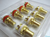 4pcs / lot RCA Terminal HIFI Alluvial Gold-plated Oxygen-free Copper Socket High Performance DIY