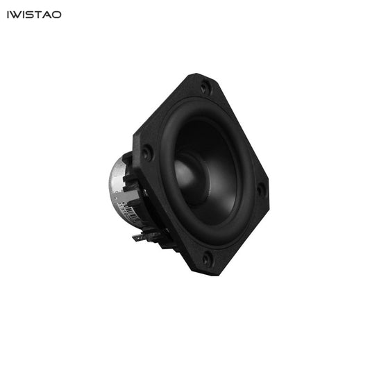 IWISTAO HIFI 3 Inch Full Range Speaker Unit 25W 81hz-20KHZ 87±3dB NdFeB Magnetic 4/8 ohm AL Cone