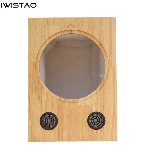 IWISTAO 8 / 10 / 12 Inch Subwoofer Empty Cabinet Customized Solid Wood Front Inverted Dovetail Structure HIFI DIY Audio