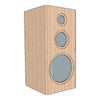 IWISTAO 1PC  HIFI 3 Way 10 Inches Solid Wood Empty Speaker Cabinet Volume 55L for Tube Amplifier
