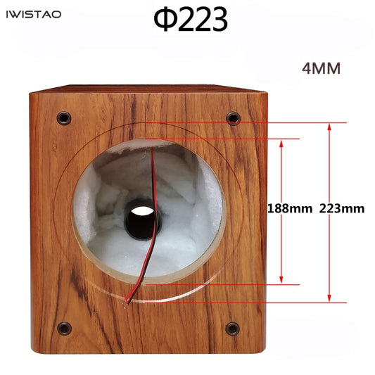 IWISTAO 1pc 低音 8 インチスピーカー空のキャビネットパッシブスピーカーエンクロージャー木材 18 ミリメートル高密度 MDF ボードボリューム 20L DIY
