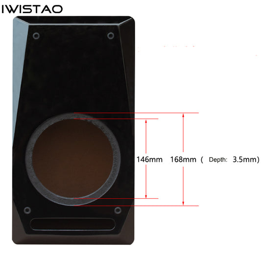 IWISTAO 2 ウェイ 6.5 インチ迷宮空スピーカー キャビネット エンクロージャ 1 ペア塗装パネル 7 型構造 HIFI オーディオ DIY