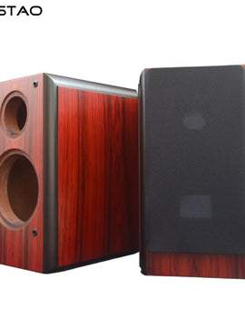 IWISTAO 2 Way 6.5 inches Speaker Empty Cabinet Passive Enclosure Wood MDF Board Rosewood Veneer Inverted HIFI Audio DIY