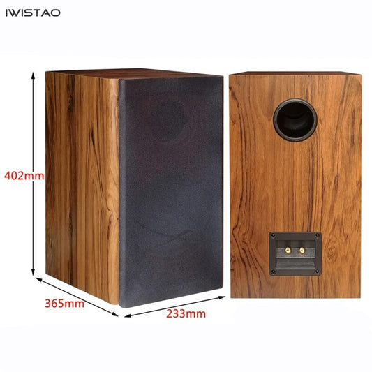 IWISTAO 2 Way 6.5 inches Speaker Empty Cabinet Passive Speaker Enclosure Wood 18mm High Density MDF Board Volume 24L DIY