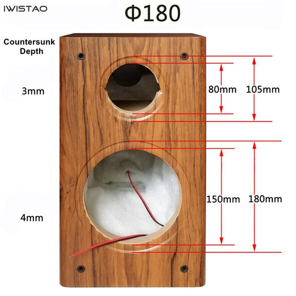 IWISTAO 2 Way 6.5 inches Speaker Empty Cabinet Passive Speaker ...