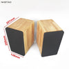 IWISTAO 2 Way HIFI Speaker  3.5 Inch Woofer  1 Inch Tweeter 4 Ohm 50W Solid Wood Enclosure 1 Pair Inverted Structure