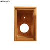 IWISTAO 2 Ways Empty Speaker Cabinet 1 Pair Solid Wood Bass 6.5 Inch and Birch Tweeter Horn Customize Holes HIFI DIY