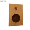 IWISTAO 2 Ways Empty Speaker Cabinet 1 Piece Solid Wood Bass 8 Inch and Birch Tweeter Horn Customize Holes HIFI DIY