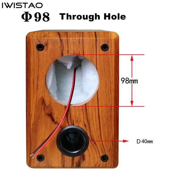IWISTAO 4 Inches Full Range Speaker Empty Cabinet Passive Enclosure 15 ...