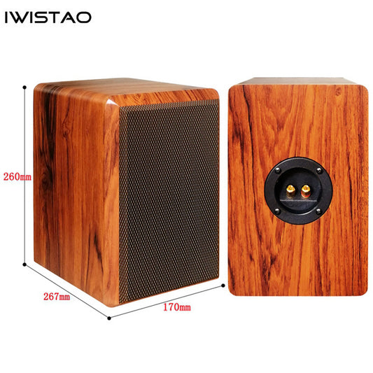 IWISTAO 4 Inch Full Range Speaker Empty Cabinet Passive Enclosure 15mm High Density Board 7.2L