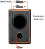 IWISTAO 5 Inches Full Range Speaker Empty Cabinet Passive Speaker Enclosure Wood 18mm High Density MDF Board Volume 14L DIY