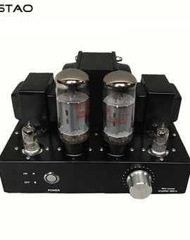 IWISTAO 5881A Tube Amplifier Single-ended Class A Mini Amp Manual Scaffolding EL34 Vacuum Tube Upgrade Version Black Casing