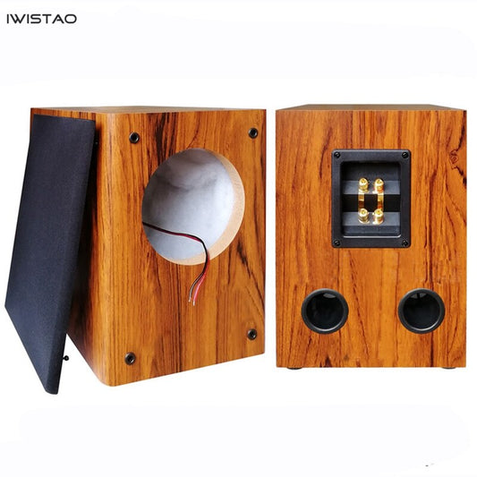 IWISTAO 6.5 inches Full Range Speaker Empty Cabinet Passive Enclosure Wood Back Inverted 15mm High Density MDF Volume 16L DIY