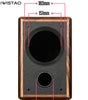IWISTAO 6.5 inches Full Range Speaker Empty Cabinet Passive Speaker Enclosure Wood 25mm High Density MDF Board Volume 20L DIY