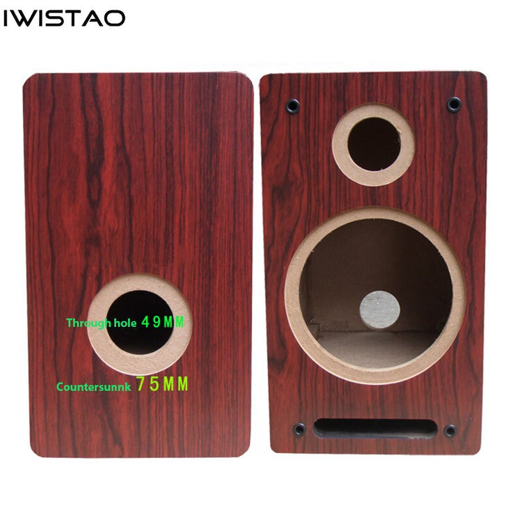 IWISTAO 8 Inch 2 Way Speaker Empty Cabinet Enclosure Labyrinth ...