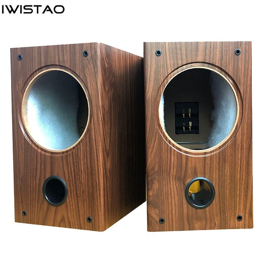 IWISTAO 8 Inch Full Range Speaker Empty Cabinet Enclosure 1 Pair 15mm High Density Board Inverted HIFI Audio DIY