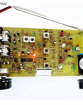 IWISTAO Discrete Components Stereo FM Radio Board Electrical Tuning Decoding LA3401 TDA2030A Amplifier No Including Power Adapter