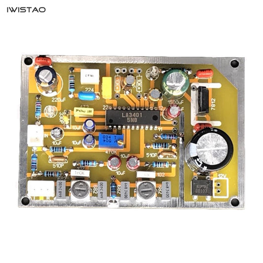 IWISTAO FM 단일 디코딩 보드 모노-스테레오 LA3401 IF 증폭기에 연결 HIFI 오디오 DIY