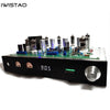 IWISTAO 완제품 튜브 FM 스테레오 튜너 스테인레스 스틸 섀시 블랙 알루미늄 패널 하이파이 오디오 220V