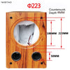 IWISTAO Full Range 8 inches Speaker Empty Cabinet Passive Speaker Enclosure Wood 18mm High Density MDF Board Volume 24L DIY