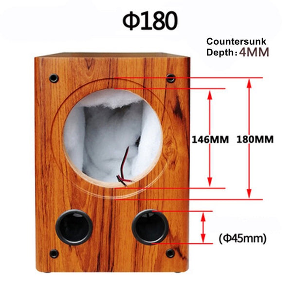 IWISTAO Full Range Speaker Empty Cabinet for 6.5 inches Passive Speaker ...