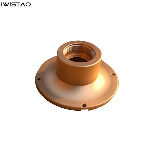 IWISTAO HIFI 1 インチ アメリカ規格 34 内ネジ ホーンのアダプター 1 ペア アルミニウム合金 スーパー ツイーター UHF ユニット用 ゴールド