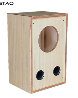 IWISTAO HIFI 10 Inch Full Range Coaxial Speaker Unit Empty Cabinet 1 Piece Birch Multi-Layer Plywood 18mm for Tube Amp DIY