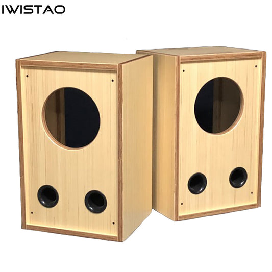 IWISTAO HIFI 10 Inch Full Range Coaxial Speaker Unit Empty Cabinet 1 Piece Birch Multi-Layer Plywood 18mm for Tube Amp DIY