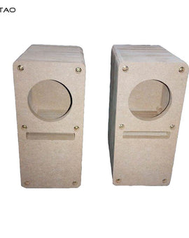 IWISTAO HIFI 2 Inch Labyrinth Full Range Speaker Empty Cabinet 1 Pair MDF Wood Board Audio DIY