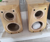 IWISTAO HIFI 2 Way Bookshelf Solid Wood Empty Speaker Cabinet 6.5/8 Inch 1 Pair Diamond Cut Corner 18 / 26L for Tube Amplifier