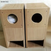 IWISTAO HIFI 3~4 Inches Full Range Speaker Empty Cabinet Kits 1 Pair MDF Labyrinth Structure for Tube Amplifier