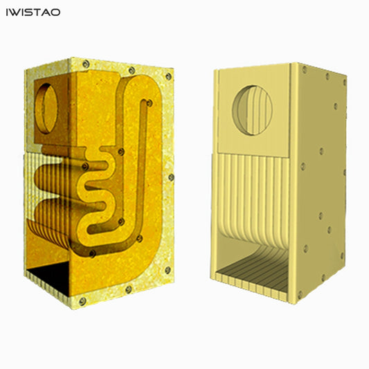 IWISTAO HIFI 3~4 Inches Full Range Speaker Empty Cabinet Kits 1 Pair MDF Labyrinth Structure for Tube Amplifier