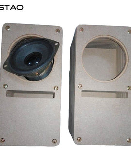 IWISTAO HIFI 3 Inch Labyrinth Full Range Speaker Empty Cabinet 1 Pair MDF Board Adhesive-Free DIY